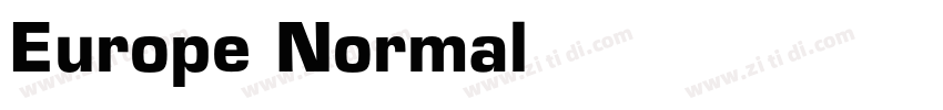 Europe Normal字体转换